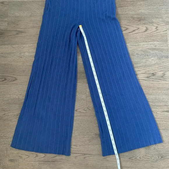 House of Harlow 1960 Ribbed Knit Two Piece Pant Set - Size M - Blue - NWT - Picture 11 of 12